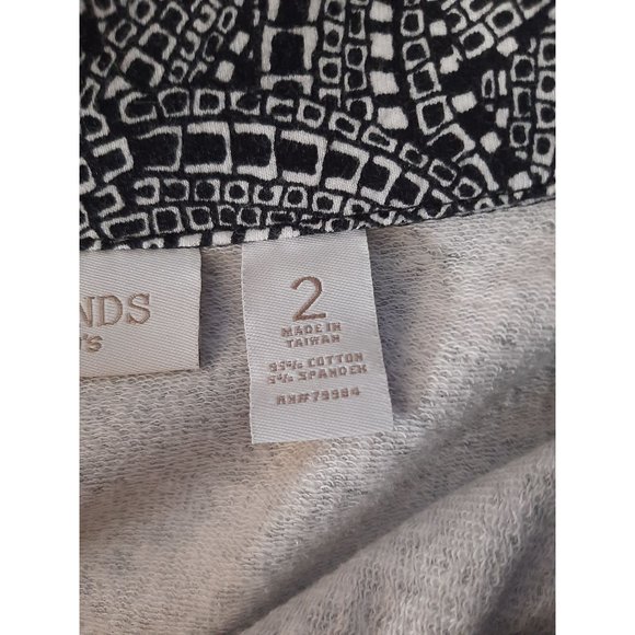 Weekends By Chico's Blue Top with pockets High Collar Size 2 Casual Classic - Picture 9 of 12